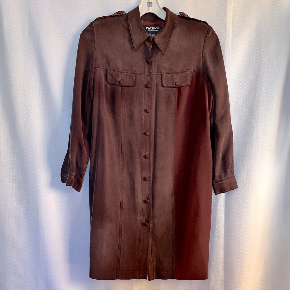 Vintage silk shirt dress